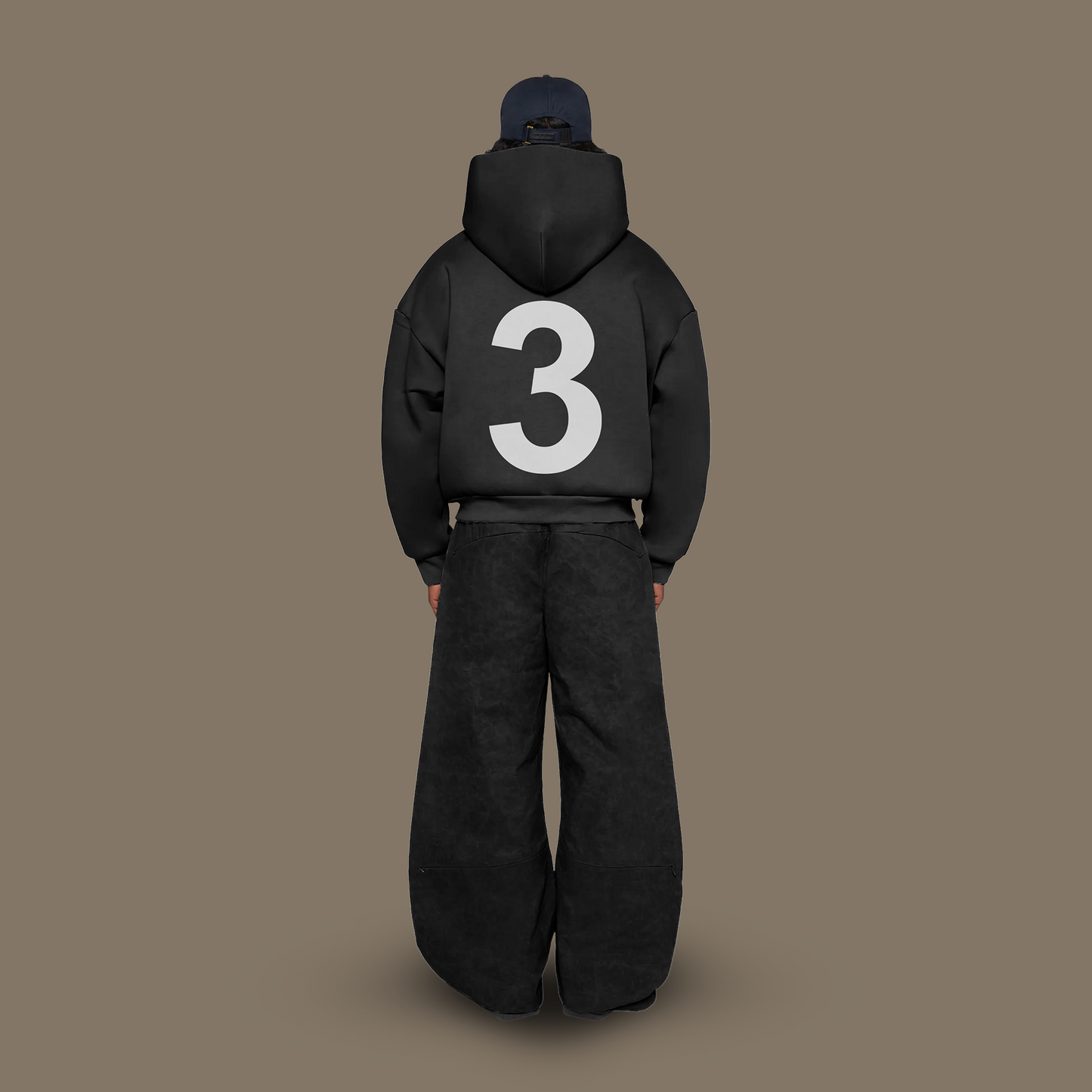 Virgil Zip Hoodie - Black
